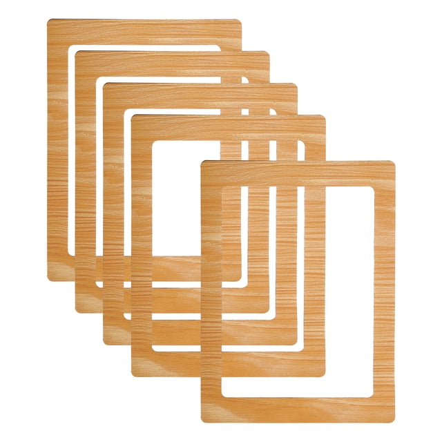 Unique Bargains Cadre Photo Magnétique 5x7, 5 Pcs Cadre Magnétique Cadres Photo Magnétiques Réutilisables pour Réfrigérateur, Bronze