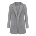thumbnail image 4 of Cardigan Ouvert pour Femmes avec Poches, Costume Formel, Blouse à Manches Longues, 4 of 7