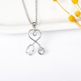 thumbnail image 3 of MasteelfCA 1Pc Stethoscope Design Necklace Creative Alloy Neck Chain Chic Women Jewelry, 3 of 7