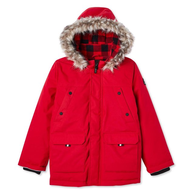 Parka avec capuchon Canadiana pour garçons