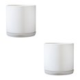 thumbnail image 3 of Wweixi Indoor Flower Pots - Elegant And Practical Available In Multiple Colors And Can Be Selected TX white M 2Set, 3 of 6