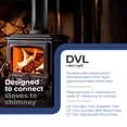 thumbnail image 2 of DuraVent DVL 6 x 6 Inch Stainless Steel Double Wall Connector Kit, Black, 2 of 7