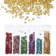 thumbnail image 1 of Uxcell 6 Colors Crushed Glass Irregular Sequins, Multicolor Metallic Chunky Glitters, 1 of 7