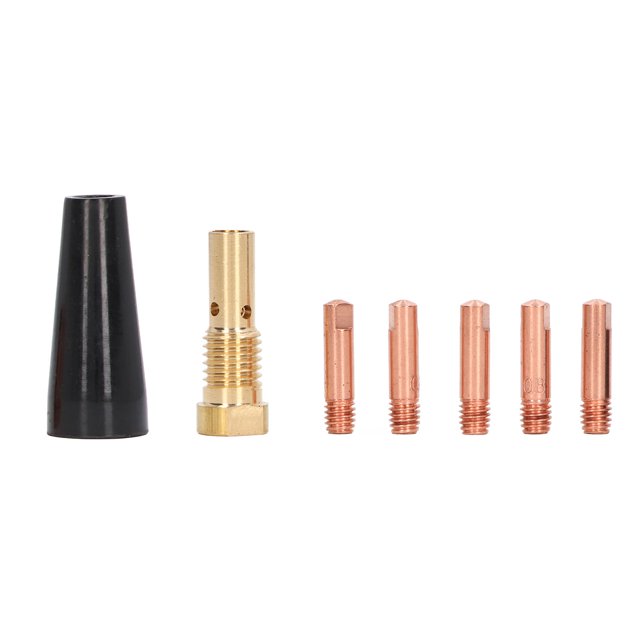 Kit de Soudage Sans Gaz MIG, Filetage Clair Non Rayant Diffuseur Buse Sans Gaz Cuivre pour Soudure