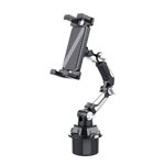 Comprimé de support de tasse de voiture & Support téléphonique, support universel avec bras long réglable,