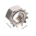 thumbnail image 2 of UPOUART Ensemble de 50 Écrous de Verrouillage en Acier Inoxydable Fixation Hexagonale Argent, 2 of 8