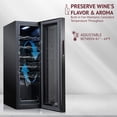 thumbnail image 3 of Schmecke 12 Bottle Compressor Wine Cooler Refrigerator - Black, 3 of 8