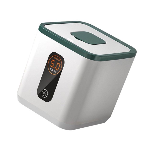 Bac de Rangement Scellé pour Grains Multifonction pour Garde-Robes, Organisation des Aliments Secs pour Comptoirs et Armoires, Vert 5 L