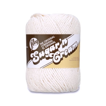Lily Sugar N Cream® Snc Sb™ #4 Worsted (Medium) Cotton Yarn, Ecru 2.5oz/70.9g 120 Yards