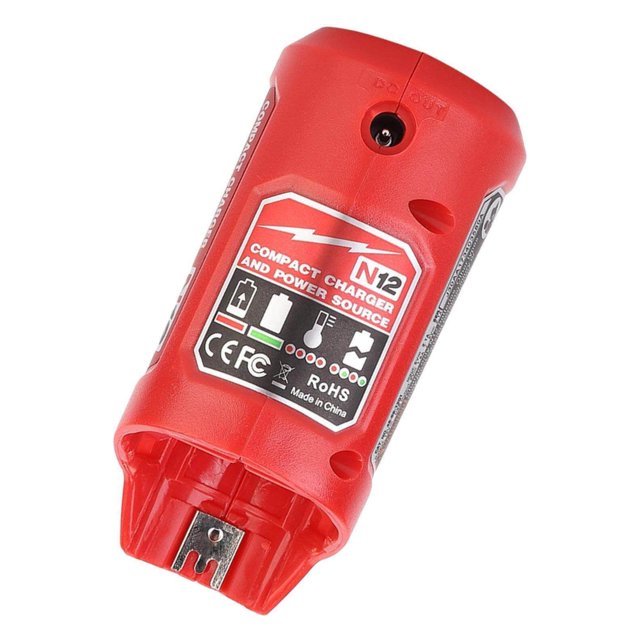 USB Charger Adapter Mobile Phone Power For M12 M12 Lithium 48-59-1201 Red