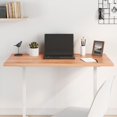 thumbnail image 1 of vidaXL Table Top Light Brown 100x40x2 cm Treated Solid Wood Oak, 1 of 4