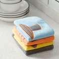 thumbnail image 3 of Microfibre Dish Bowl Pan Glass pan cleaning Cloths Washing Towel Cartoon Pattern Kitchen Cleaning Wiping Rags, 3 of 7