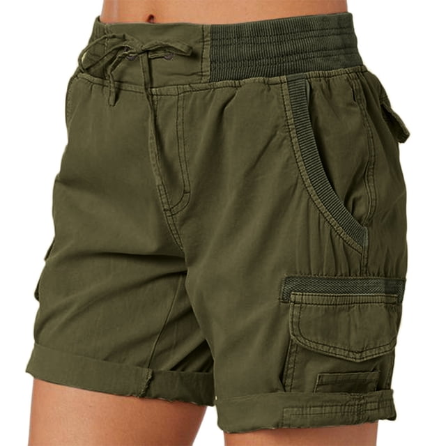 Shorts Cargo pour Femmes Shorts de Randonnée Confortables avec Poches Idéaux pour les Activités Extérieures d'Été