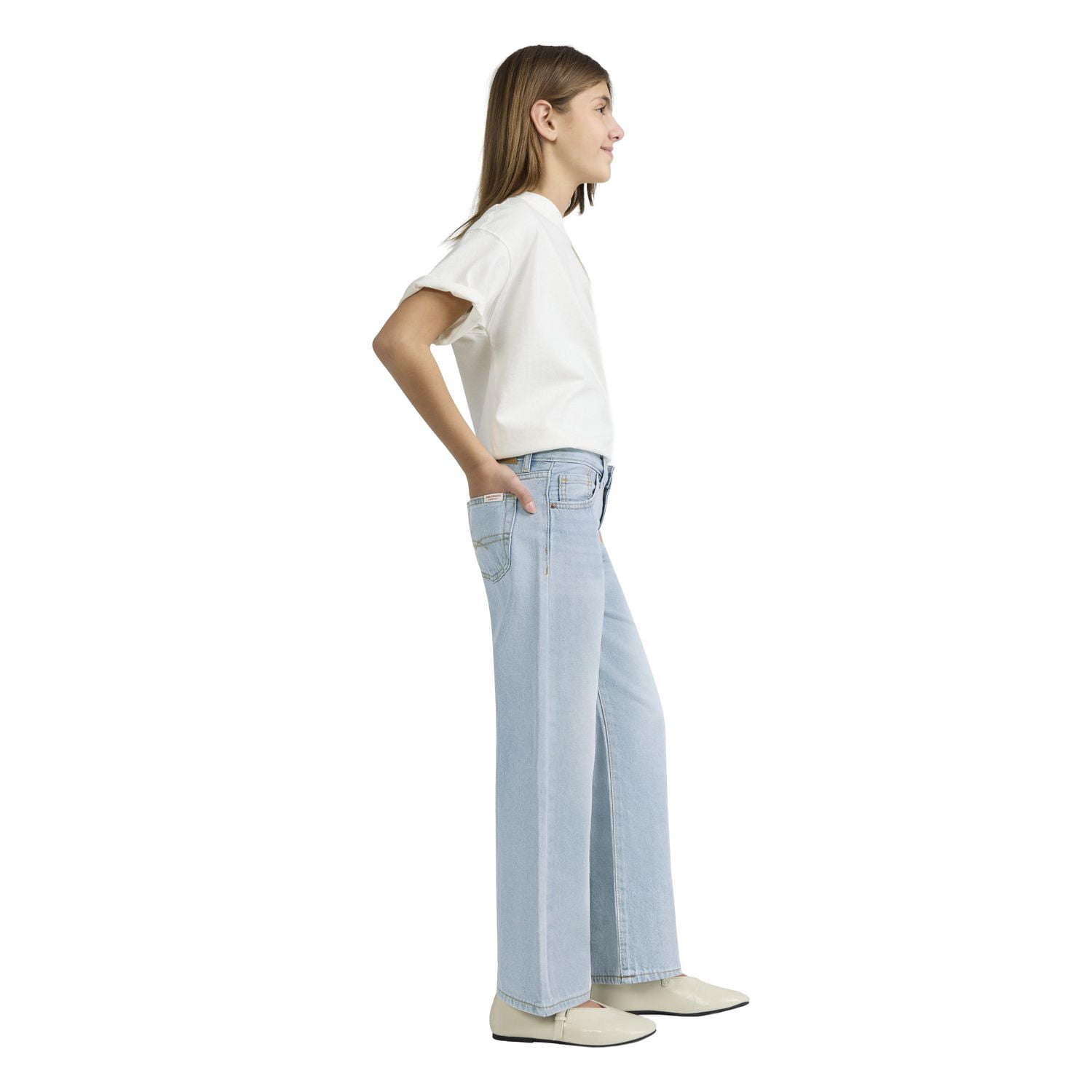 Jean taille mi-haute à jambes larges Levi Strauss Signature pour fille