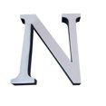 thumbnail image 1 of DPTALR 26 Letters DIY 3D Mirror Acrylic Wall Sticker Decals Home Decor Wall Art Mural, 1 of 2
