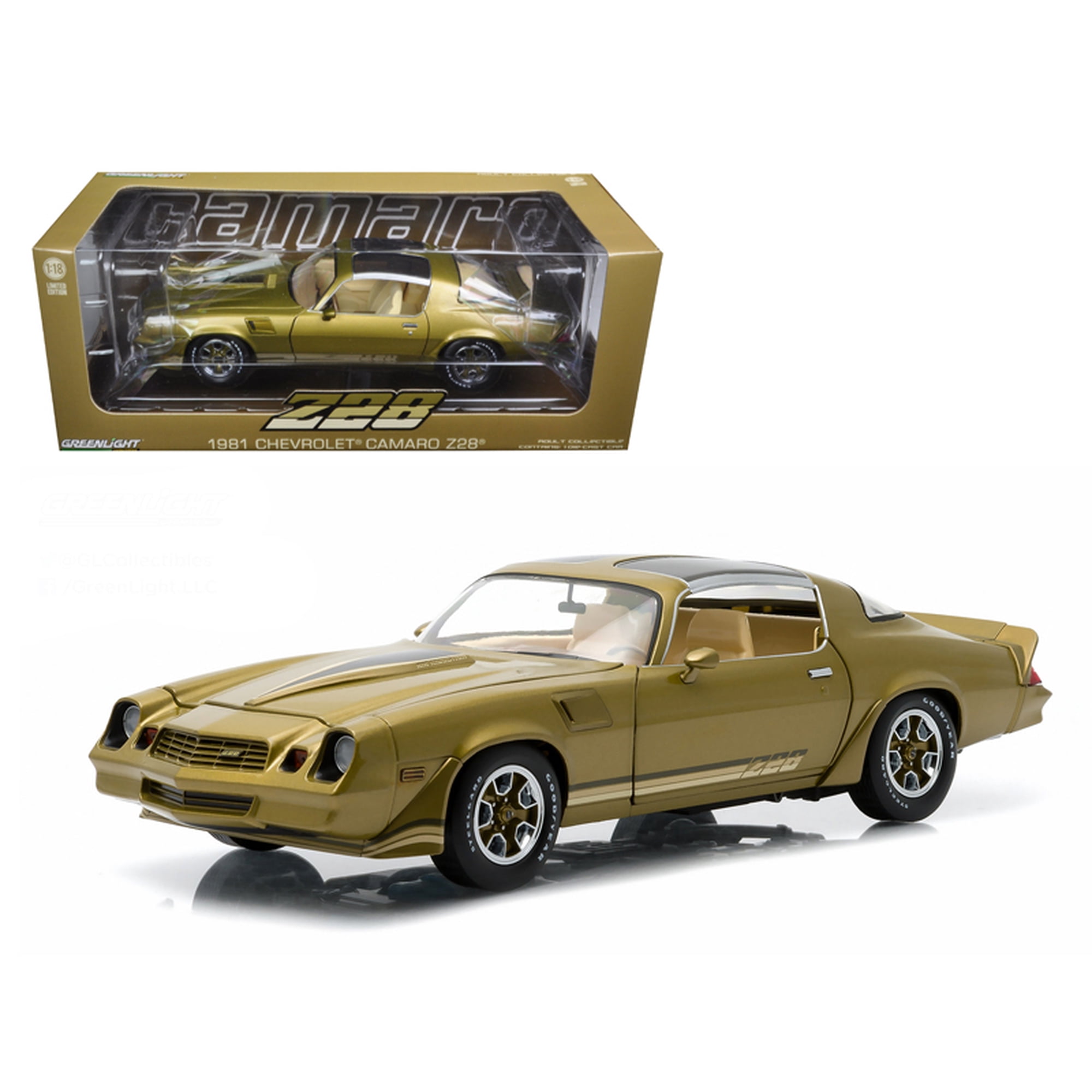 1/18 グリーンライト 1981 シボレー カマロ Z28 ゴールド Greenlight 1981 Chevrolet Camaro Z/28 Gold Metallic 1/18 Diecast