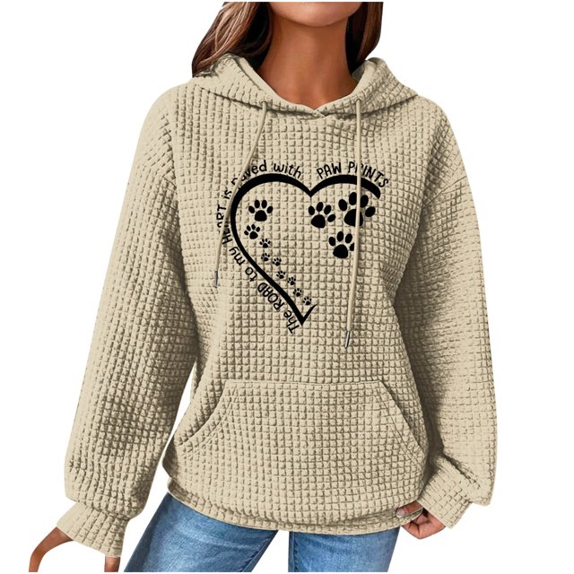 Birdeem Women Print Round-Neck Long Sleeve Loosen Single Sweatshirt Tops Pullover Blouse
