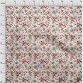 thumbnail image 4 of oneOone Polyester Spandex Light Beige Fabric Floral Craft Projects Decor Fabric Printed By The Yard 56 Inch Wide, 4 of 4