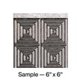thumbnail image 1 of Fasade Miniquattro Vinyl Backsplash Panel Galvanized Steel 6x6 Inch Sample, 1 of 5