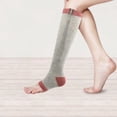 thumbnail image 3 of Graduated Compression Socks 15-25 mmHg | Athletic Recovery Support Stockings | Long Medical Compression Hosiery | Travel Flight Sports Circulation Support | Moisture Wicking Performance Comfort Fit, 3 of 3