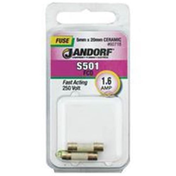 Jandorf Fusible Spécial Hardw S501 1.6A à Action Rapide 60718