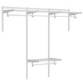 thumbnail image 1 of MODCART 4-8FT Closet Shelving System, Adjustable Metal Wire Shelves, Wall-mounted Closets Kit with Expandable Hanging Rod, DIY Organization Rack for Walk-in/Built-in Wardrobe of Bedroom, Laundry, 1 of 4