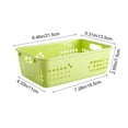 thumbnail image 3 of PRETXORVE Small Desktop Storage Basket European Blue Remote Control Storage Household Drains Basket, 3 of 6