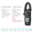 thumbnail image 4 of MESTEK MESTEK Digital Clamp Meter with NCV, 600A AC Current, 600V AC/DC Voltage, Capacitance Tester, Backlit Display, Data Hold, CM83A Model, No Battery Included, 4 of 7