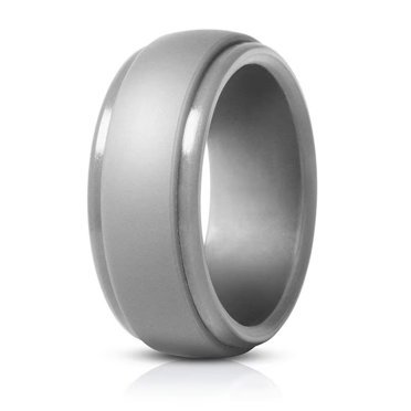 ATJIA Mens Silicone Wedding Band Rubber Rings for Him Women Couples Size 7 8 9 10 11 12 13 14 8mm Wide Silicone Finger Ring