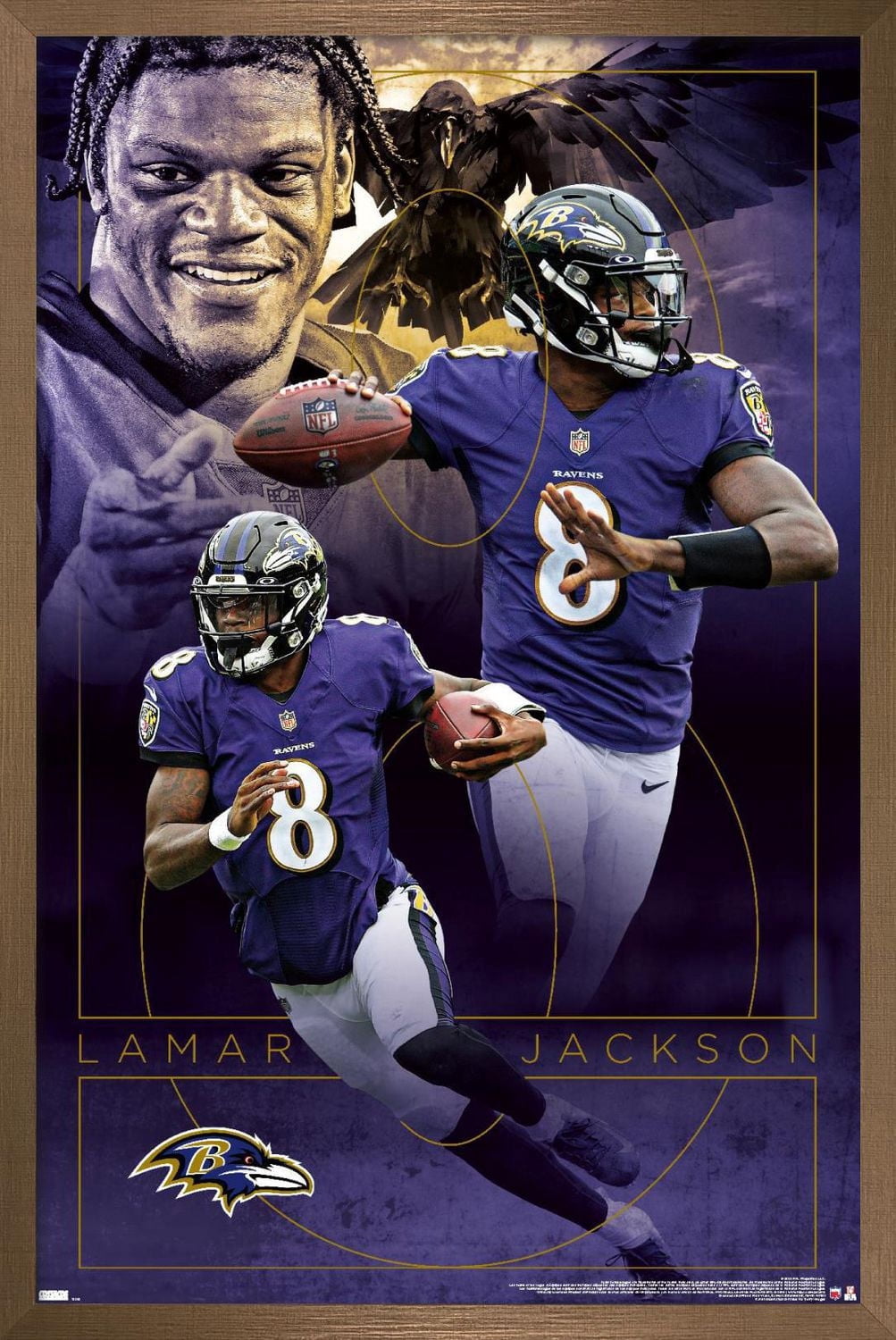 NFL Baltimore Ravens - Lamar Jackson 20 Wall Poster