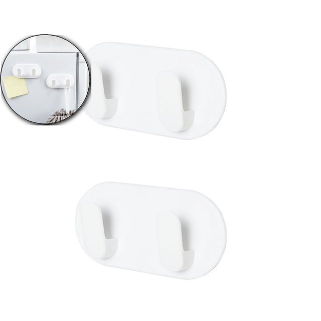 2 Pcs Key Holder Wall Mount Adhesive Hooks, Decorative Sticky Key Hanger Rack No Damage, Stick on Hooks for Hanging Towel Hat Coat