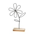 thumbnail image 2 of Desktop Decor Leaf Decor Metal Golden Leaf Ornaments And Base Modern Simple Gold Leaf Table Sculpture For Living Room Bedroom Bookshelf Desktop Decoratio, 2 of 4