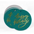 thumbnail image 2 of Inkdotpot Pack Of 100 Happy Holiday Favor Paper Tags Craft Real Gold Foil Hang Tags, 2 of 6