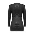thumbnail image 5 of FcBaudy Robe à Manches Longues à Col en V, Robes d'Été pour Femmes, Robes pour Femmes Robes Décontractées à Col Ample Unies à Manches Longues Robe Confortable Robe pour Femme, 5 of 5
