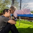 thumbnail image 3 of Gymax 12FT Replacement Trampoline Safety Enclosure Net w/ Zipper & Protection Buckles, 3 of 7