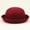 Wine, variant on Elegant Adults Solid Hat Roll Up Brim Panama Bowler Hat Bucket Hat Mens Womens Classic Wool Round Bowler Hats Cap Techno Bucket Hat Black Bucket Hat Children Bucket Hat With Name Hat Men Black Bucket