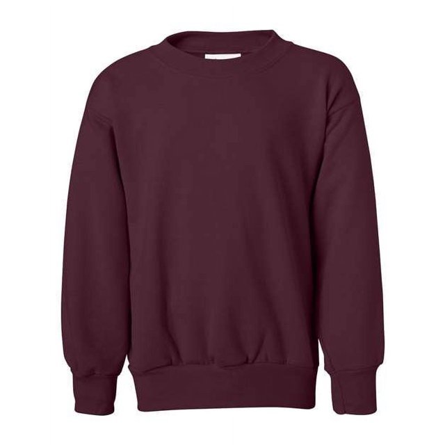 Hanes ComfortBlend EcoSmart Chandail à Col Rond pour Garçon, G, Bordeaux