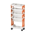 thumbnail image 1 of Qocolhg Small Furniture for Bedroom Living Room Farmhouse Patio Outdoor, Movable Classroom Desk Book Storage Rack Trolley Multi-layer Stationery Storage Rack Books, Christmas Clearance, 1 of 6