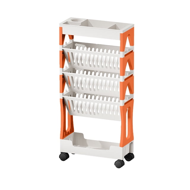 Qocolhg Small Furniture for Bedroom Living Room Farmhouse Patio Outdoor, Movable Classroom Desk Book Storage Rack Trolley Multi-layer Stationery Storage Rack Books, Christmas Clearance