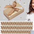 thumbnail image 1 of 50Pcs Champagne Color Candy Gift Boxes  Wedding Favour Boxes With Bowknot For Wedding Party Baby Shower Favor Christmas  Graduation Gift, 1 of 8