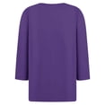 thumbnail image 4 of RXIRUCGD Hauts à Boutons Décontractés Unis pour Femmes, Violet, Taille : S, 4 of 5