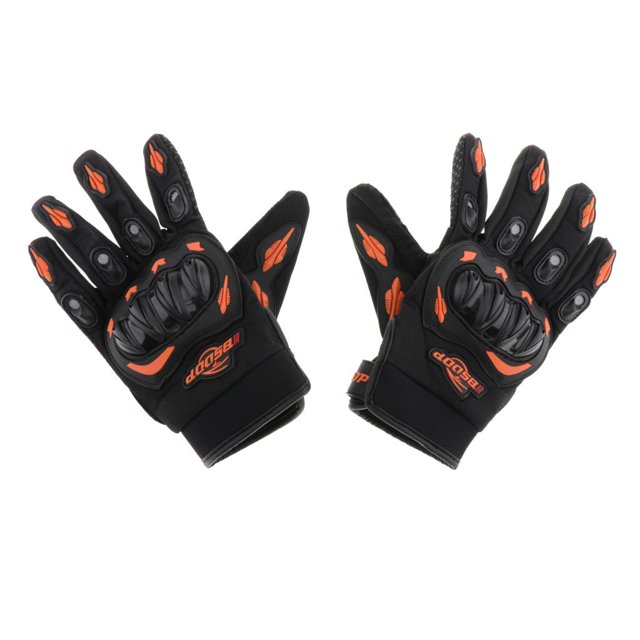 Miulika Gants de Moto Imperméables, Qualité Hivernale, Orange, m