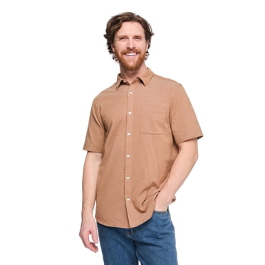 George Men's Knit Button-Up Shirt
