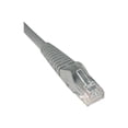 thumbnail image 2 of Eaton Tripp Lite Series Câble Ethernet Cat6 Gigabit Moulé Sans Accroc (UTP) (RJ45 M/M), PoE, Gris, 50 Pi (15,24 m) - Câble de Raccord - RJ-45 (m) vers RJ-45 (m) - 50 Pi - UTP - CAT 6 - Moulé, Sans Accroc, Échoué - Gris, 2 of 2