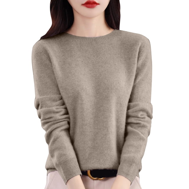 Kcodviy Femmes Décontracté Couleur Unie Haut et Bas Thermiques pour Femmes Chandail de Base Ajusté Haut Thermique Haut Thermique pour Femmes Haut Tricoté à Manches Longues