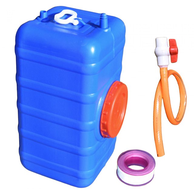 Récipient d'Eau Potable Réservoir d'Eau d'Urgence Incassable Camping Couleur Bleue 95 Chatons
