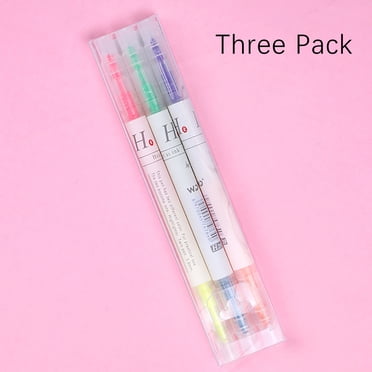 Meitianfacai Beautiful And Lovely Double Head Double Color Fluorescent Pen Various Colors, Fluorescent Pen Is Used For Recording Notes, Marker Pen And School Stationery，5ML