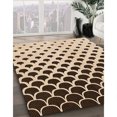 thumbnail image 3 of Ahgly Company Tapis d'Intérieur Lavable en Machine Carré Transitionnel Pêche Orange Profond, 6 Pieds Carré, 3 of 7
