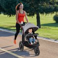 thumbnail image 4 of Poussette de Jogging Babyjoy Pliable avec Auvent Ajustable, Plateau Détachable, Porte-Gobelets, Gris, 4 of 10