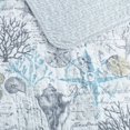 thumbnail image 1 of Tommy Bahama Home Beach Bliss Collection Quilt Set-100% Cotton, Reversible, Lightweight & Breathable Bedding with Matching Shams, Pre-Washed for Added Softness, Full/Queen, Pelican Grey, 1 of 7